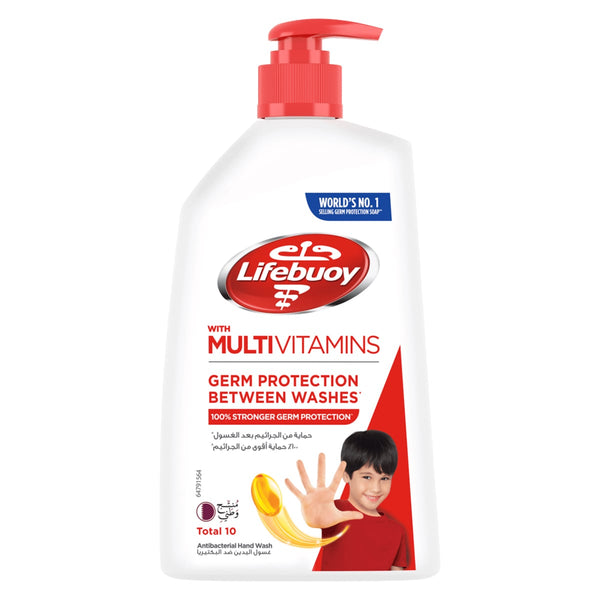 Lifebuoy Total10 Hand Wash Pump Moisturizing Multivitamin Formula 450 ml