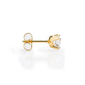 Studex S885STX Stud Earrings, White Zircon Stones, 24K Gold-Plated Grip, 316 Surgical Stainless Steel, 1 Pair