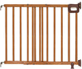 Summer Infant Deluxe Stairway Wood Safety Gate Antique Oak Hardware Mounted