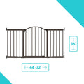 Summer Infant Extra Tall Metal Expansion Safety Gate Bronze Finish