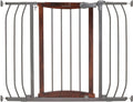 Summer Infant Anywhere Decorative Walk-Thru Safety Gate Metal Hardwood Walnut Charcoal 28 to 42.5 in
