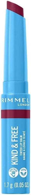 Rimmel Kind & Free Tinted Lip Balm Berry 006 Vegan Sheer Dewy Color