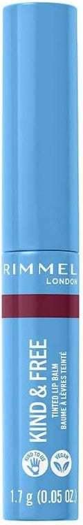 Rimmel Kind & Free Tinted Lip Balm Berry 006 Vegan Sheer Dewy Color