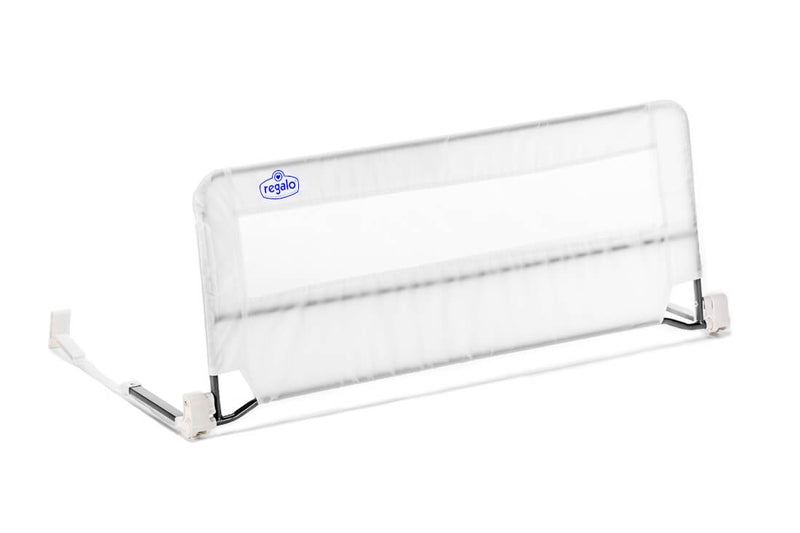 Regalo Swing Down Bed Rail White, 43 in x 20 in, Twin to Queen Beds