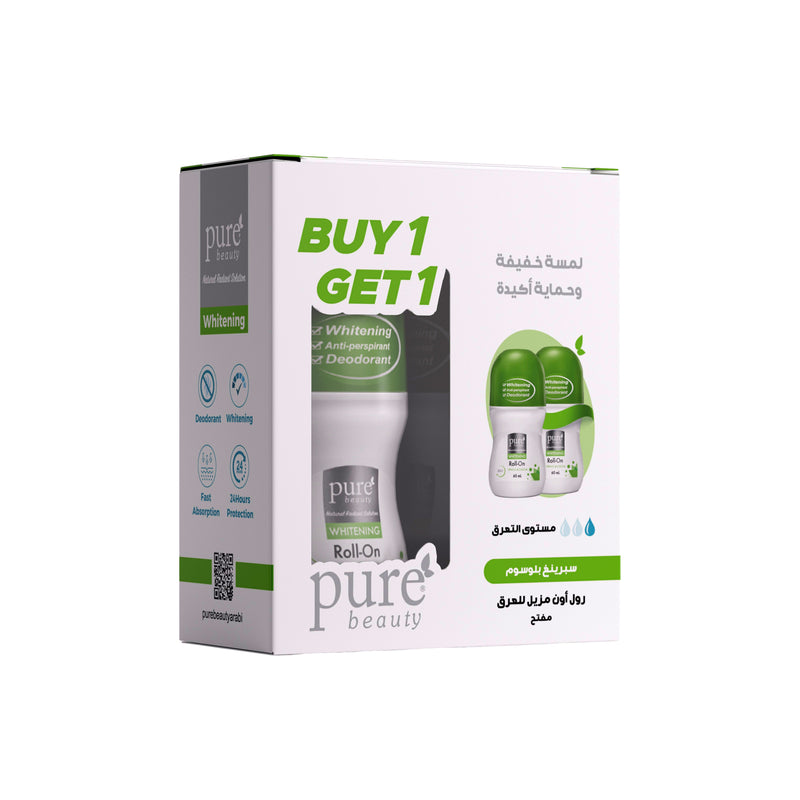 Pure Beauty Roll-On Deodorant Brightening Spring Blossom Twin Pack
