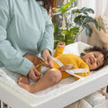 Summer Infant Quilted Changing Pad, 4-Sided Foam Pad, Waterproof Vinyl Cover, White