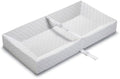 Summer Infant Quilted Changing Pad, 4-Sided Foam Pad, Waterproof Vinyl Cover, White