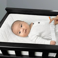 Summer Infant Quilted Changing Pad, 4-Sided Foam Pad, Waterproof Vinyl Cover, White