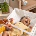 Summer Infant Quilted Changing Pad, 4-Sided Foam Pad, Waterproof Vinyl Cover, White