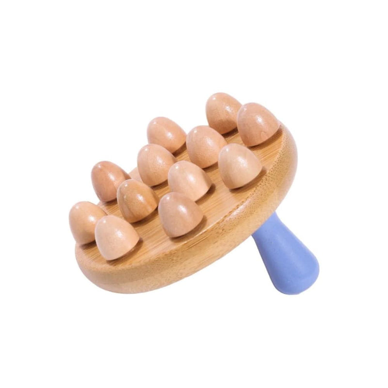Spa System Wooden Multi-Head Massage Tool with Comfortable Handle B144
