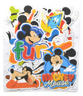 Disney Mickey Glow-in-the-Dark Vinyl Stickers, Reusable Self-Adhesive, 18 Pieces