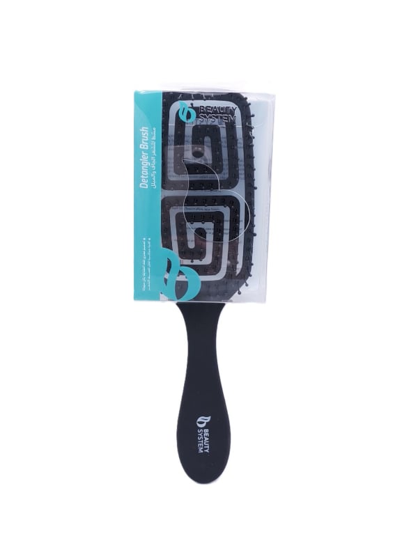Beauty System Detangling Hair Brush Flexible Teeth Black