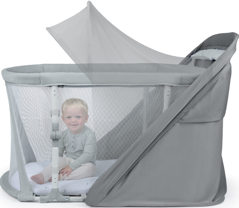 Summer Infant Dream Retreat 3-in-1 Travel Cot, Playard and Bassinet, UPF 50+ Shade, 0-36 Months