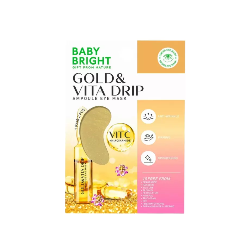 Baby Bright Gold Gel Eye Mask with VitaDrip Vitamin, 2.5g