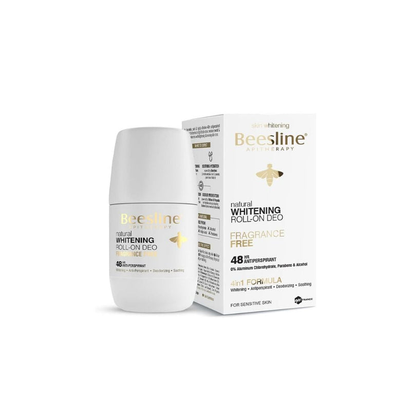 Beesline Natural Brightening Roll-On Deodorant Fragrance-Free 50 ml