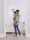 Regalo Easy Open Baby Safety Gate, Walk-Through, White, 29-47 in Width, 30 in Height