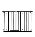 Regalo Easy Step Extra Wide Safety Gate, Black, Steel Frame
