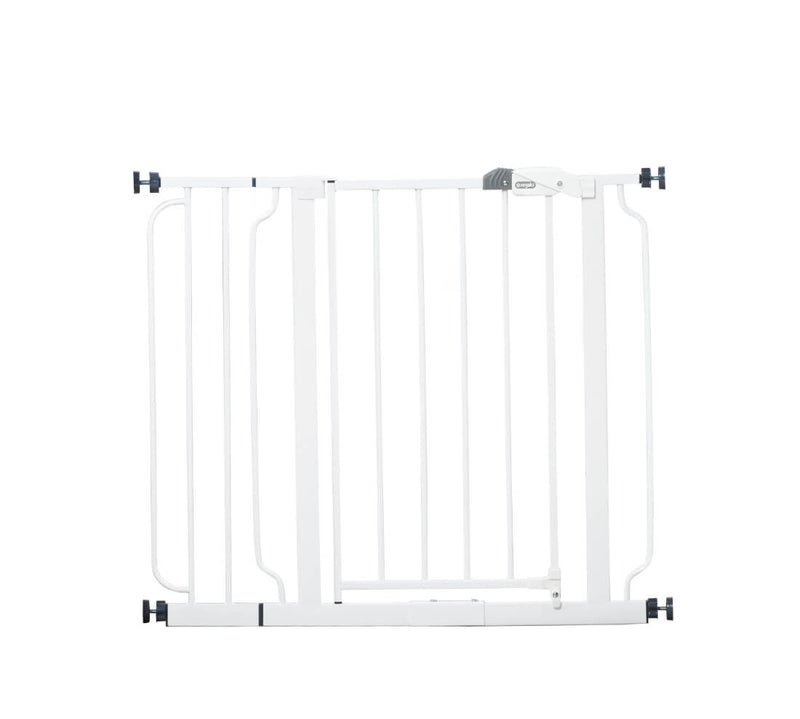 Regalo Easy Step Safety Gate Steel White 29-34 or 35-38.5 Inch Openings