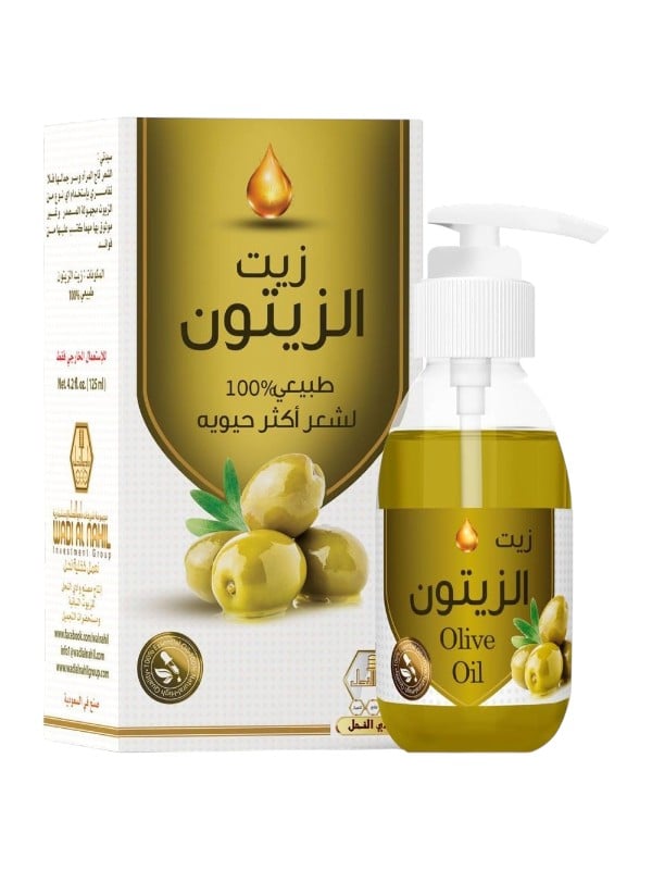 Wadi Al Nahl Natural Olive Oil for Hair Nourishing Hair Oil 125 ml