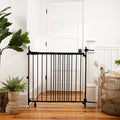 Summer Infant The Stairway+ Metal Safety Gate, 31-46 Inch, Black, No-Threshold Design