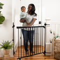 Summer Infant The Stairway+ Metal Safety Gate, 31-46 Inch, Black, No-Threshold Design