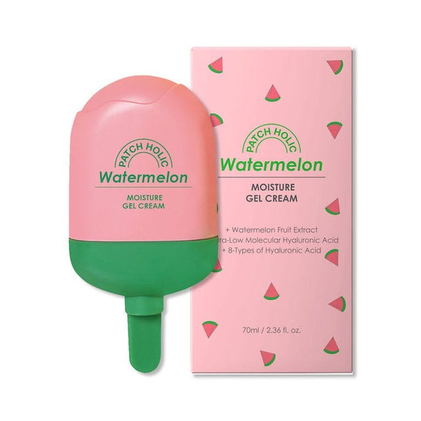 Patch Holic Watermelon Moisture Gel Cream Soothing Hydrating Facial Moisturizer 70ml