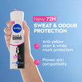 NIVEA Black & White Invisible Antiperspirant Spray Floral Scent 72H Protection 150ml