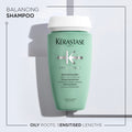 Kerastase Specifique Bain Divalent Shampoo, Silicone-Free Oil Control, Oily Scalp, 250ml