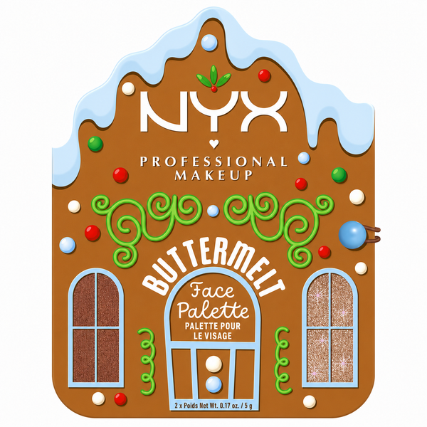 NYX Professional Makeup Buttermelt Face Palette Creamy Blush & Highlighter