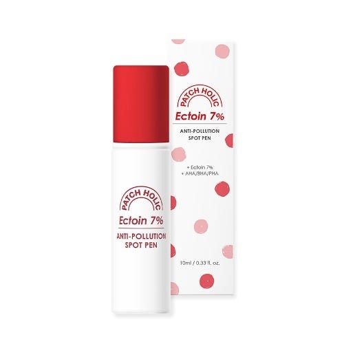 Patchaholic Ectoin Spot Pen Roll-On Cream, AHA BHA PHA, 7% Ectoin