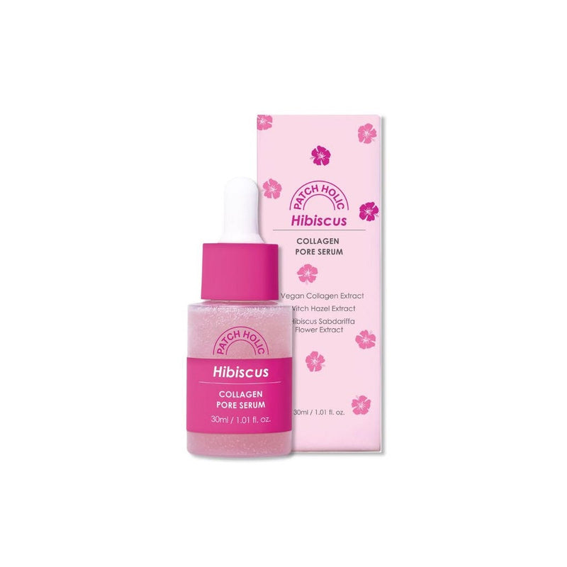 Patch Holic Hibiscus Collagen Pore Serum Facial Serum Niacinamide Yuja Extract 30ml