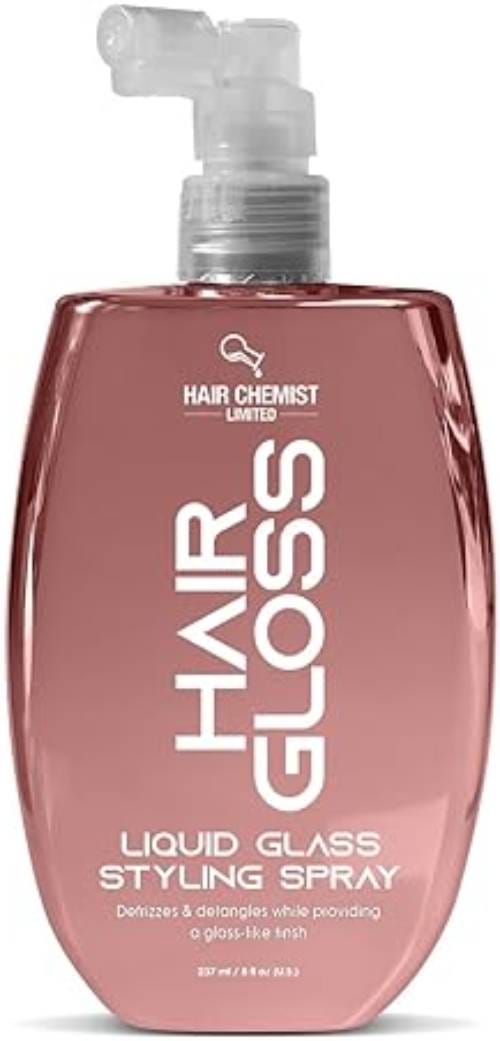 Hair Chemist Hair Gloss Liquid Glass Styling Spray, High-Shine Hair Spray, 237 ml