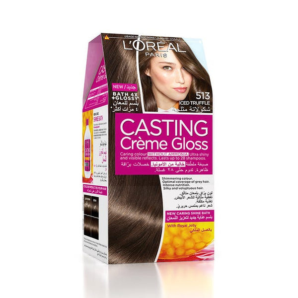 L'Oreal Paris Casting Creme Gloss Hair Color Cream No-Ammonia Iced Truffle 513