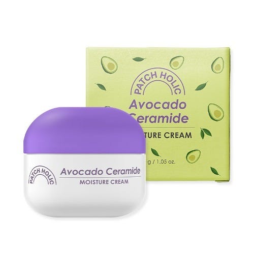 Patch Holic Avocado Ceramide Moisture Cream Facial Moisturizer 30 g