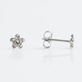 Studex Sensitive S6004WSTX Stainless Steel Stud Earrings, Nickel-Free Zircon, 1 Pair