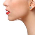 Studex Sensitive S6004WSTX Stainless Steel Stud Earrings, Nickel-Free Zircon, 1 Pair