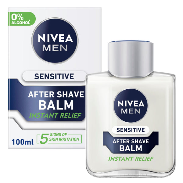 NIVEA Men Sensitive Aftershave Balm Soothing Moisturizer 100ml