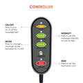 Comfier CF-6006NG Heated Waist Belt Massager, 3 Modes, 2 Heat Levels, Adjustable Up to 58 Inches