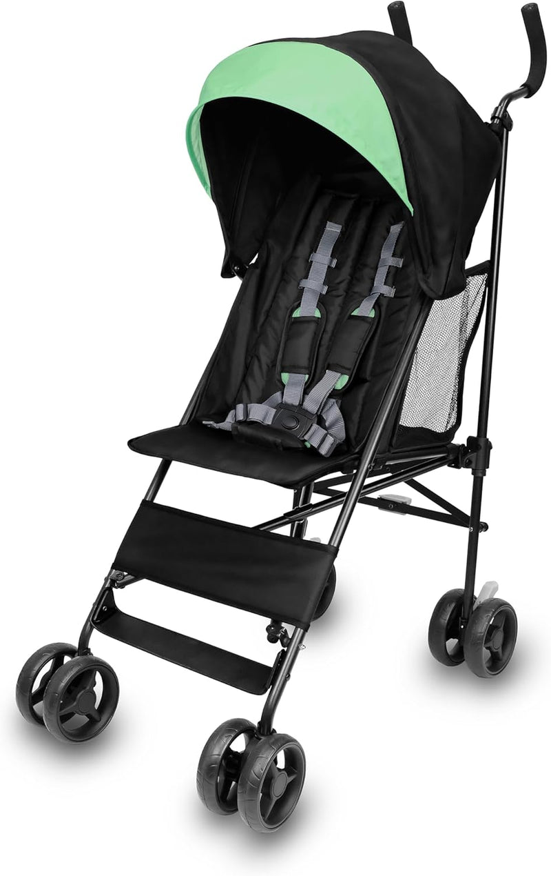 Summer Infant Smooth Stroll Convenience Stroller Lightweight Folding 5-Point Harness Black
