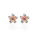 Studex S6410STX Stud Earrings, White Zircon, 24K Gold-Plated Grip, 316 Surgical Stainless Steel, 1 Pair