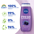 Nivea Fresh Powerfruit Shower Gel, Blueberry Fragrance