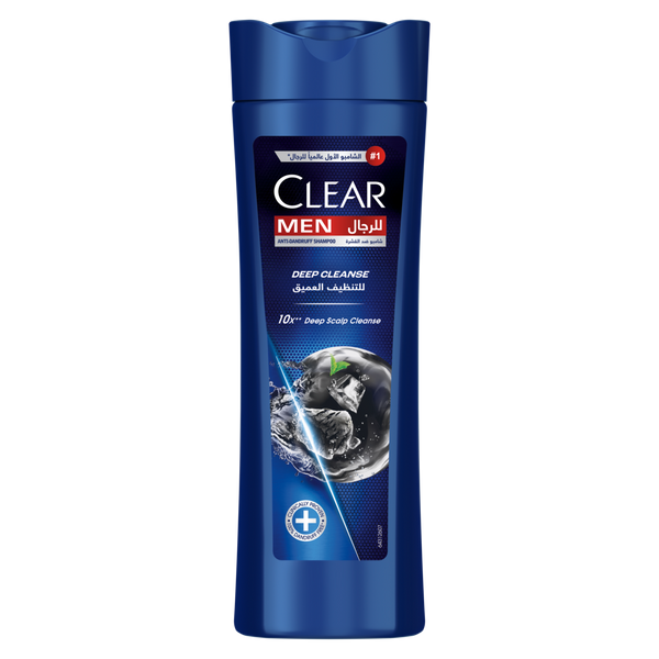 Clear Men Deep Cleanse Shampoo Liquid Gel Activated Charcoal Mint 400ml