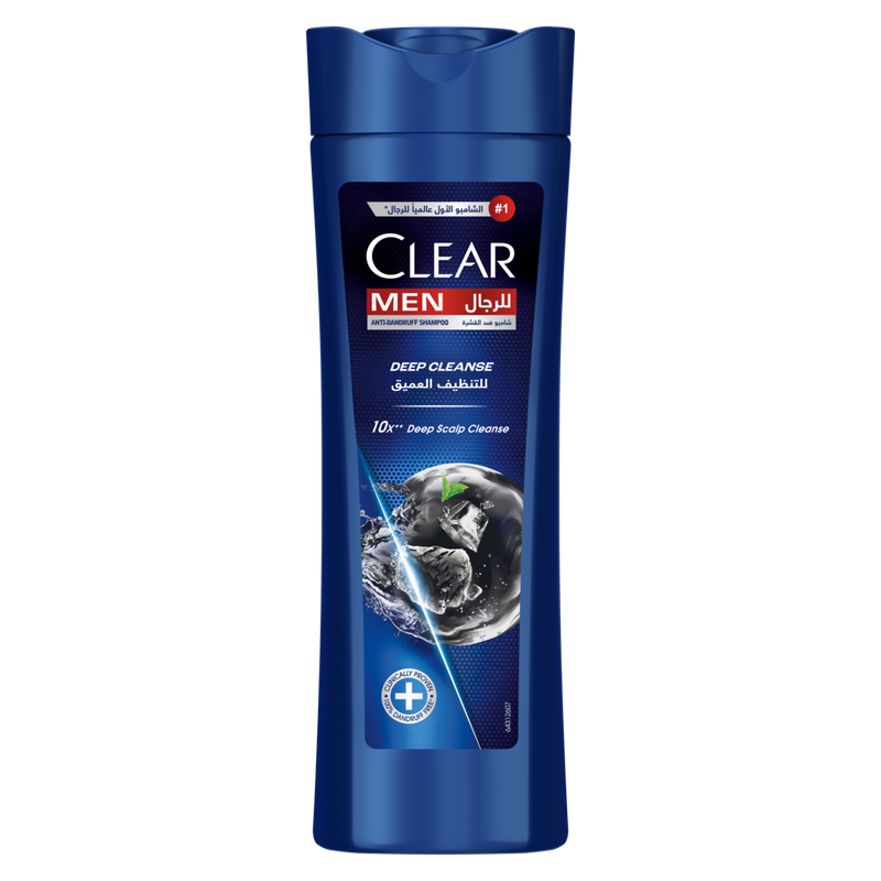 Clear Men Deep Cleanse Shampoo Liquid Gel Activated Charcoal Mint 400ml