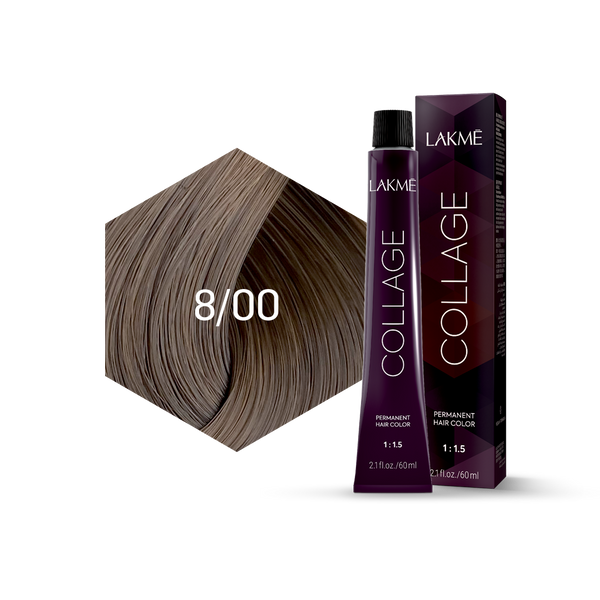 Lakme - Lakme Collage Permanent Hair Colour 8/00 Light Blonde Dye