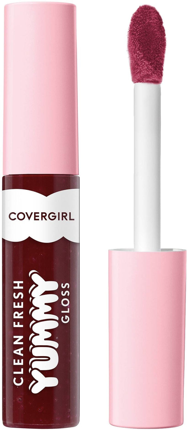 CoverGirl Clean Fresh Yummy Gloss Liquid Lip Gloss Acai You Later 300, Hyaluronic Acid