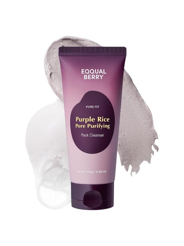 Equal Berry Purple Rice Pore Cleanser 2-in-1 Wash-Off Mask 130g