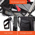 Summer Infant 3Dlite Convenience Stroller Lightweight Aluminum Frame Black Gray
