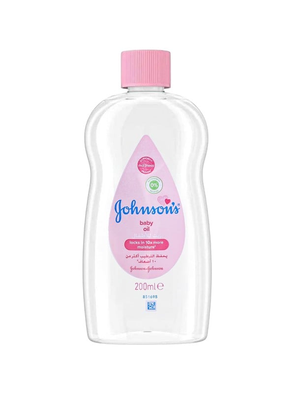 Johnson's Baby Oil Lightweight Moisturizing Oil for Baby Massage, 200 ml
