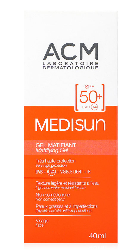 Acm Medisun SPF50 Gel Oily Skin Lightweight Shine Control 40ml