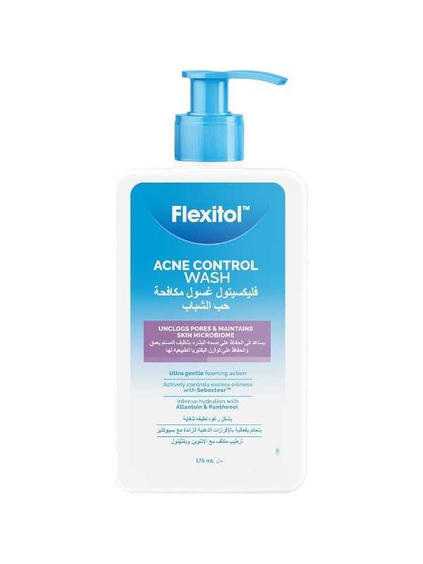 Flexitol Blemish-Clearing Face Wash Foaming Cleanser Allantoin Panthenol 175 ml
